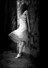 woman-against-wall-painting_wallpaper