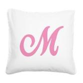 mpinkinitialtrpng_square_canvas_pillow