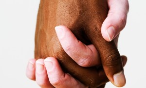 couple holding hands